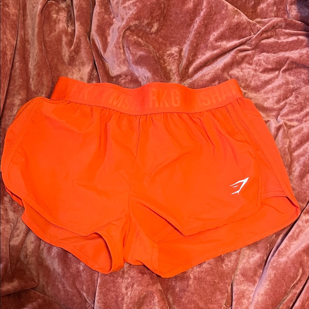 Gymshark Bright Orange Athletic Shorts